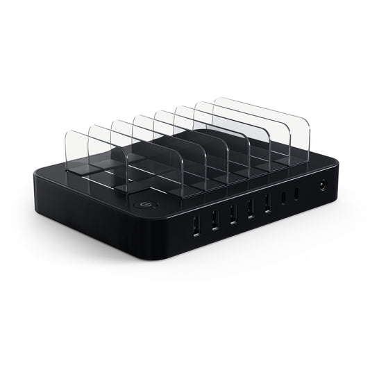 Station de recharge SATECHI pour appareils mobile - 7 Ports • Black