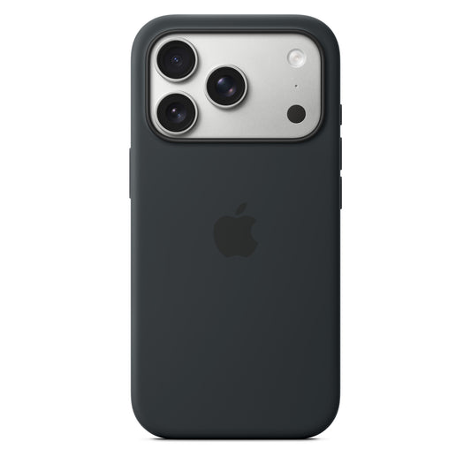 Coque en silicone avec MagSafe pour iPhone 17 Pro - Noir