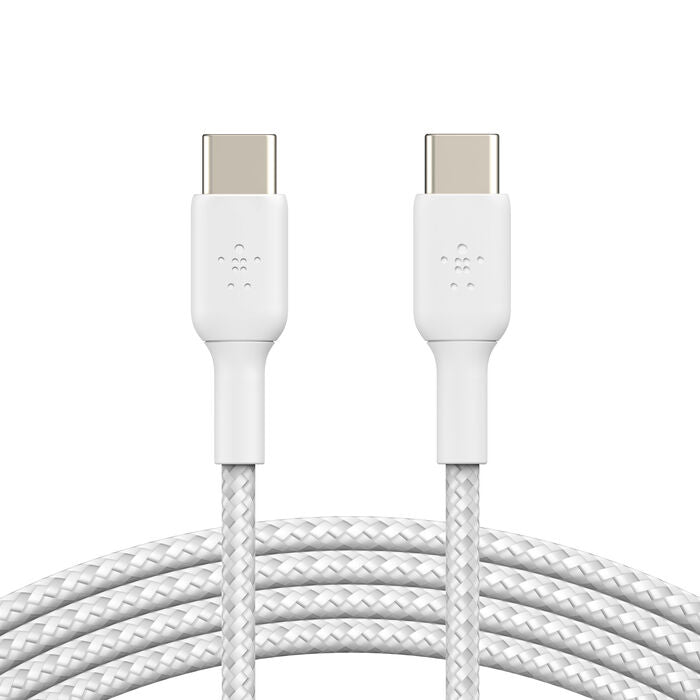 Belkin 2x Cable de charge USB-C vers USB-C renforcé • 2m • Blanc