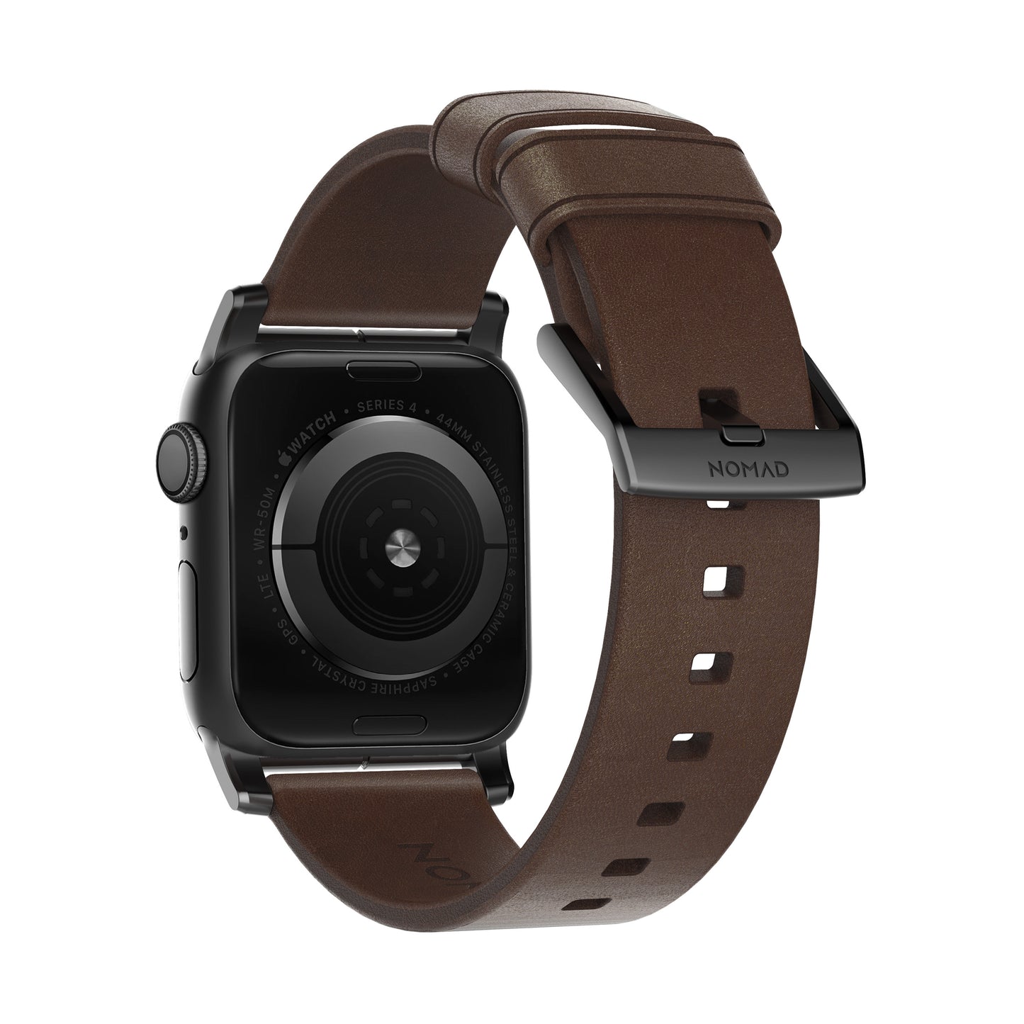Nomad Strap Modern • 38/40mm • Marron • Connecteur Gris sidéral
