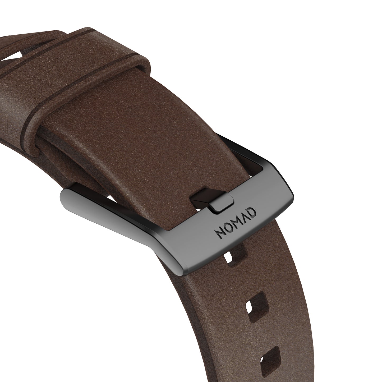 Nomad Strap Modern • 38/40mm • Marron • Connecteur Gris sidéral