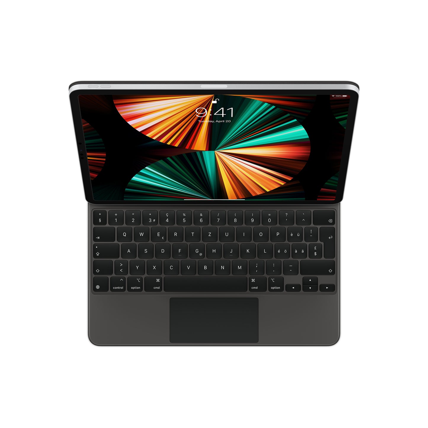 iPad Air 13" M2 • Magic Keyboard • Suisse-Français • Noir
