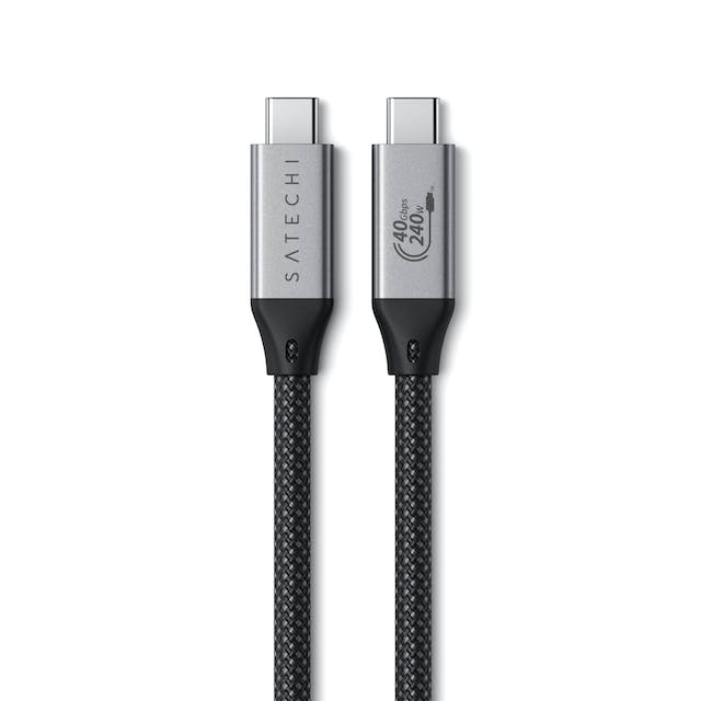 Satechi USB-C to USB-C 4.0 Pro Cable 1.2m • Gris Sidéral