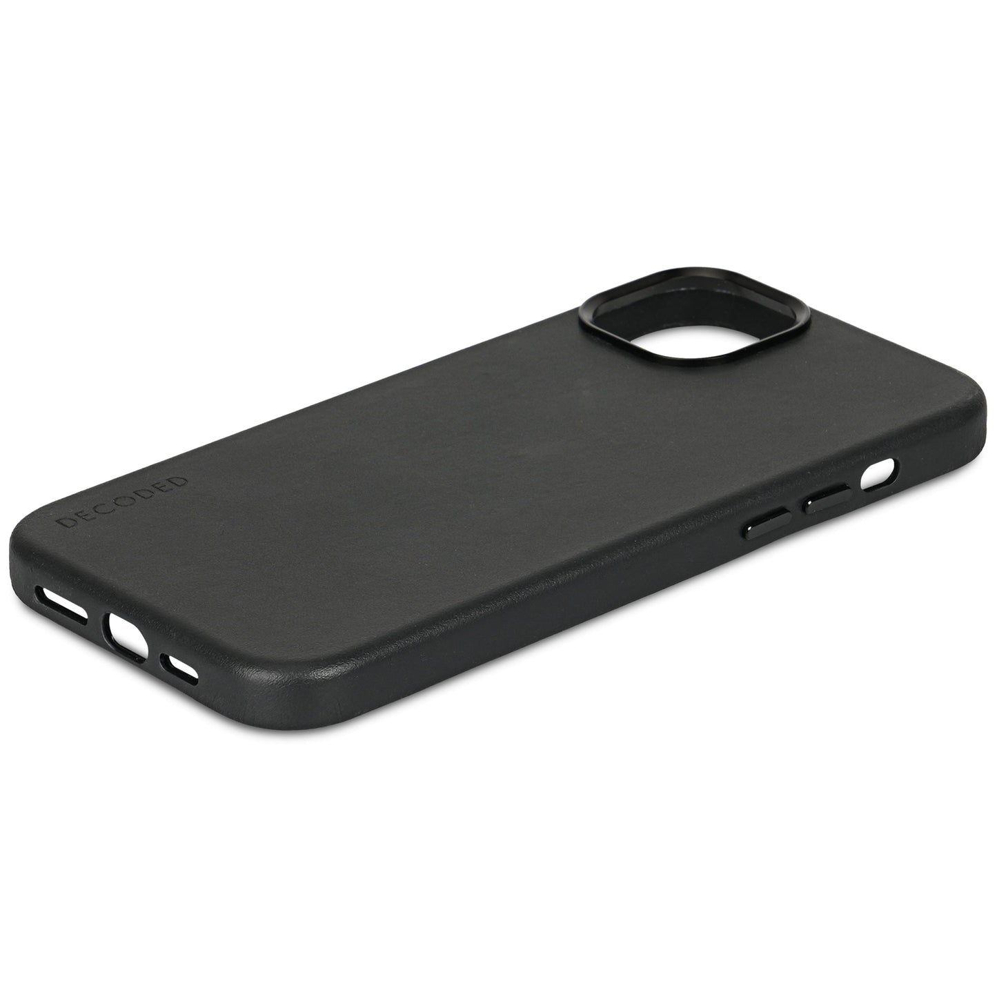 Decoded • Coque de protection en cuir pour iPhone 15 Plus • Noir