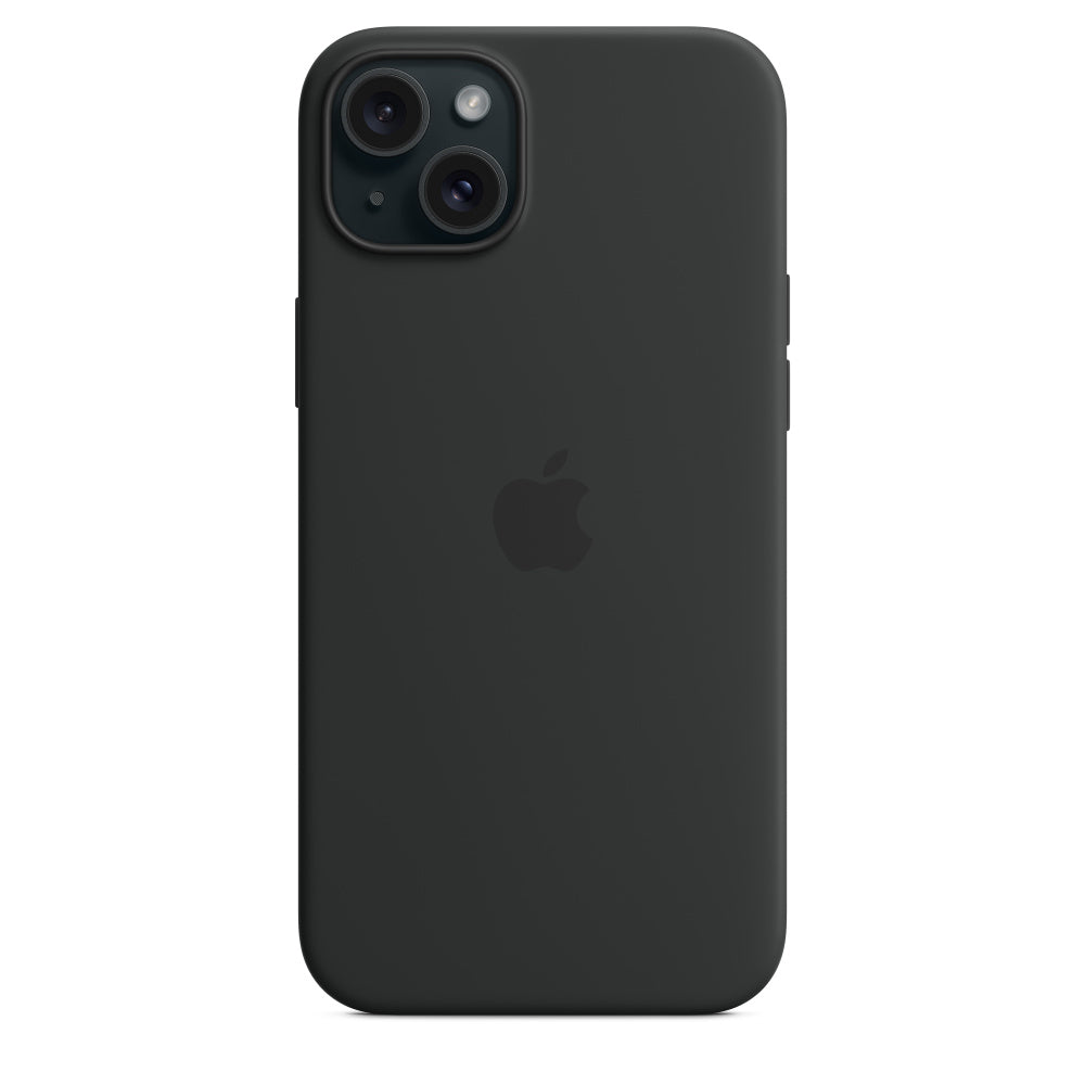 Apple • Coque en silicone avec MagSafe pour iPhone 15 Plus • Noir