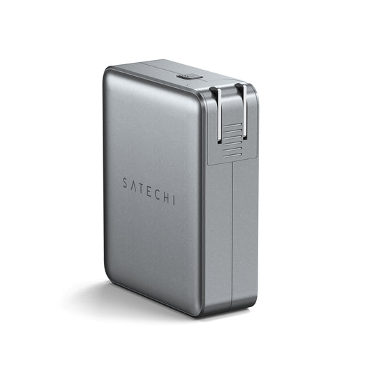 Satechi • Chargeur de Voyage USB‑C 4 Ports GaN 145 W • Argent