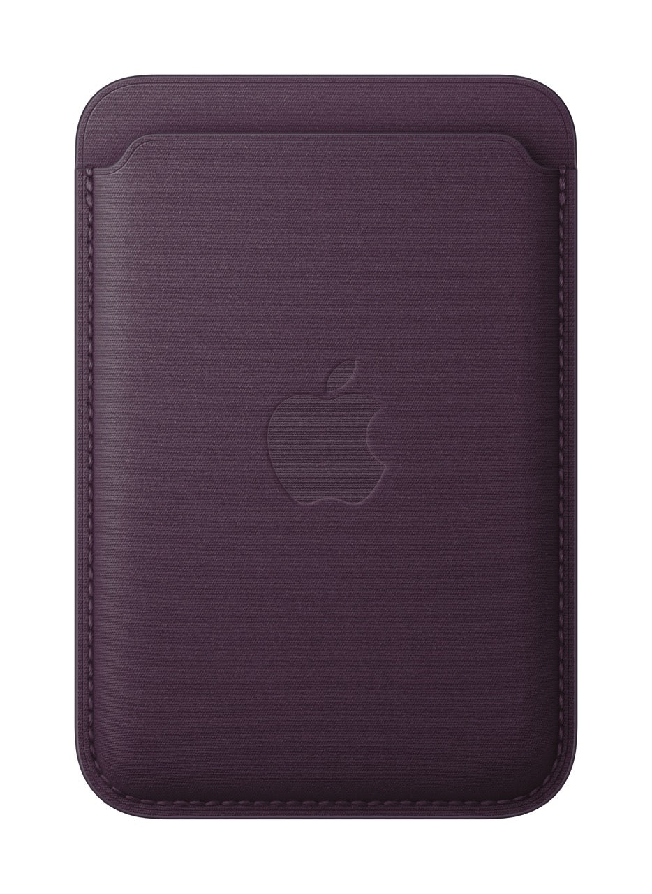 Apple • Porte‑cartes en tissage fin pour iPhone avec MagSafe • Mûre