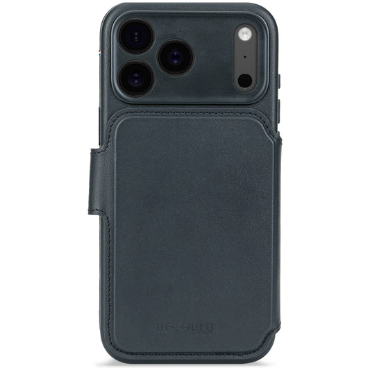 Decoded • Etui Portefeuille amovible pour iPhone 17 Pro Max • Bleu Marine