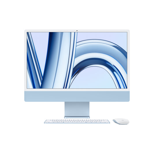 iMac 24" M3 8C/8GB/256GB/GPU 10C • Français Touch ID • Bleu