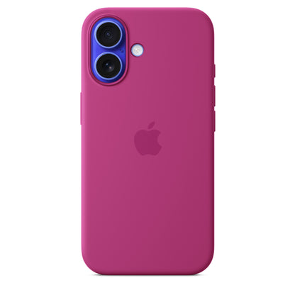 iPhone 16 Coque en Silicone avec MagSafe • Fuchsia