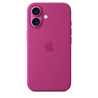 iPhone 16 Coque en Silicone avec MagSafe • Fuchsia