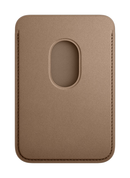 Apple • Porte‑cartes en tissage fin pour iPhone avec MagSafe • Taupe