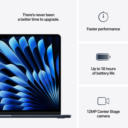 MacBook Air 15" M4 10C/16GB/512GB/GPU10C • Suisse-Français • Minuit