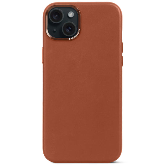 Decoded • Coque de protection en cuir pour iPhone 15 Plus • Brun