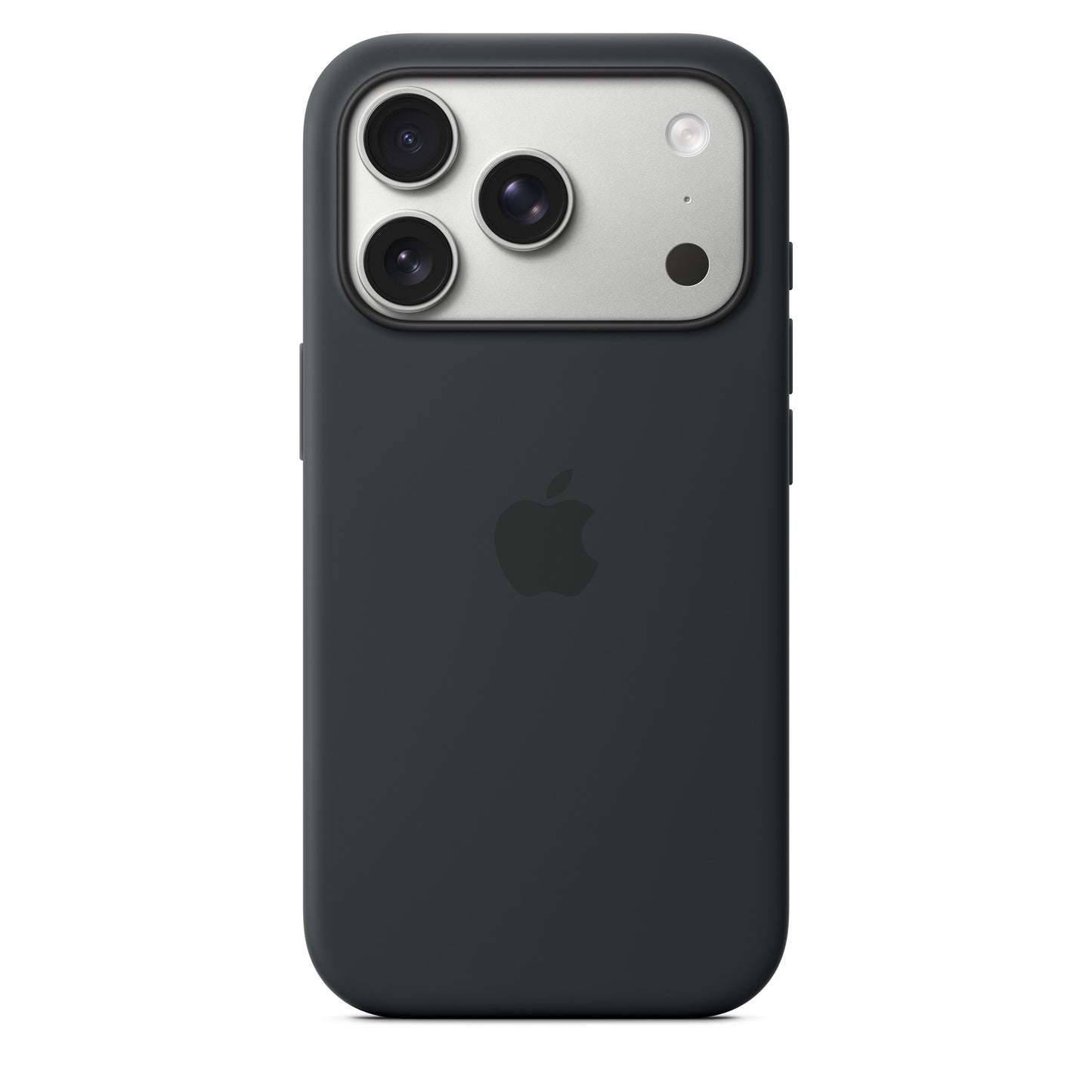 Coque en silicone avec MagSafe pour iPhone 17 Pro – Noir