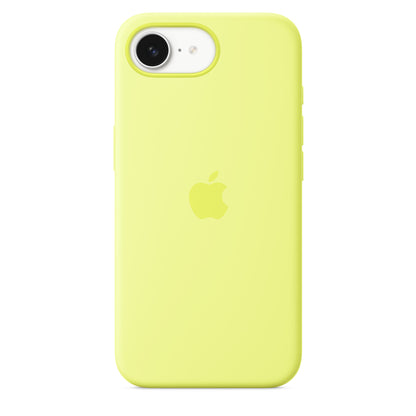 Apple Coque en silicone pour iPhone 16e • Neon Jaune