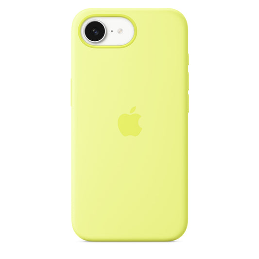 Apple Coque en silicone pour iPhone 16e • Neon Jaune