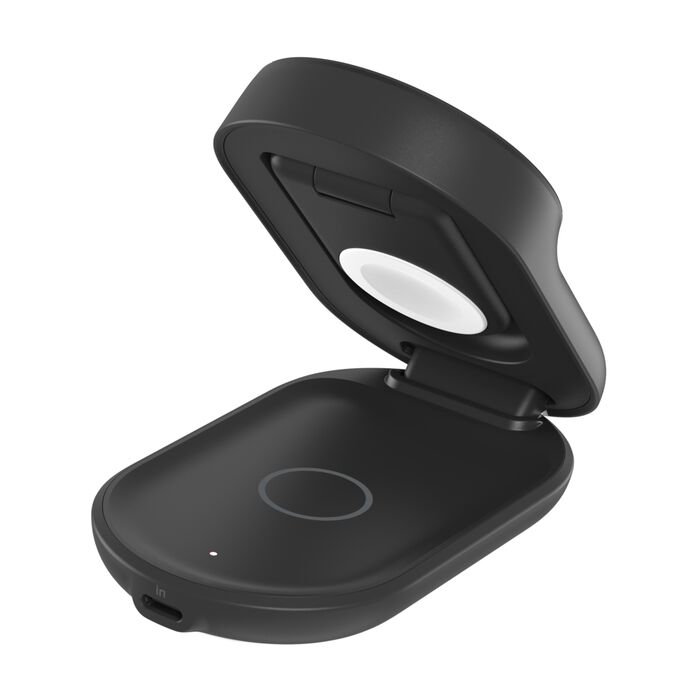 Belkin • Socle de recharge 3‑en‑1 UltraCharge avec Qi2 • 25 W • Noir