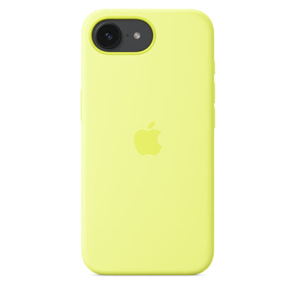 Apple Coque en silicone pour iPhone 16e • Neon Jaune
