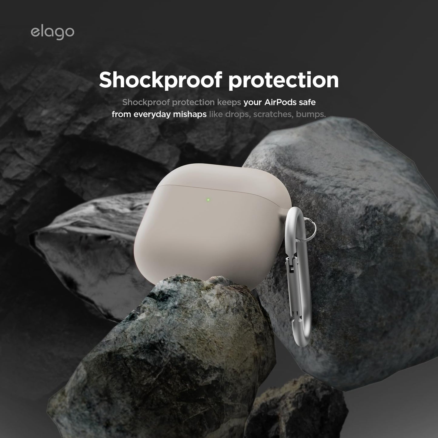 ELAGO Airpods 4 Coque de protection • Stone