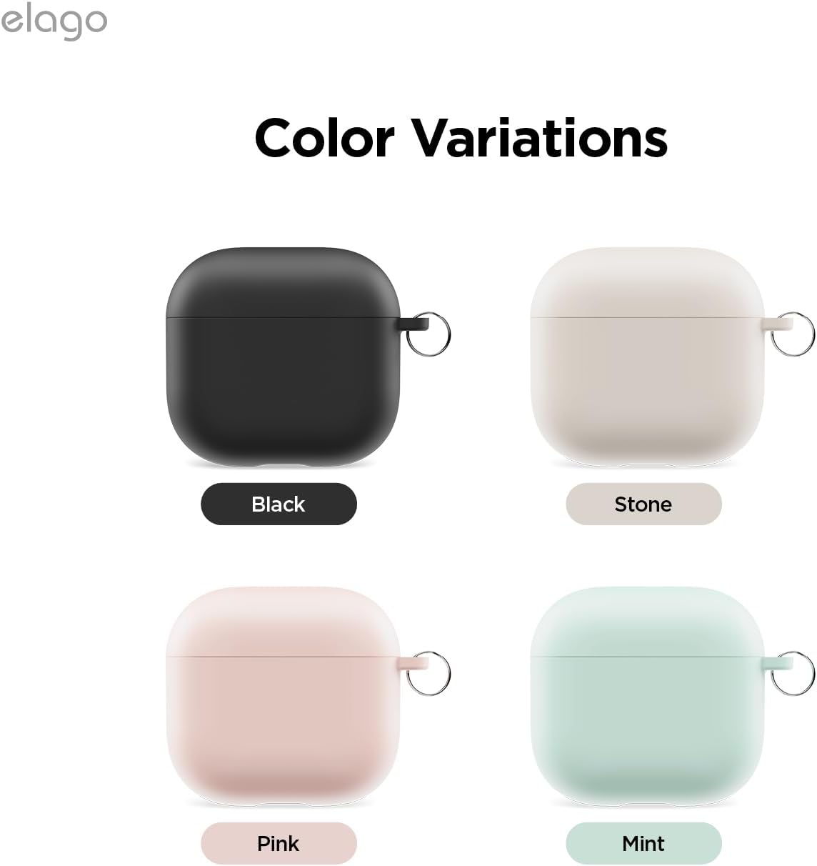 ELAGO Airpods 4 Coque de protection • Stone