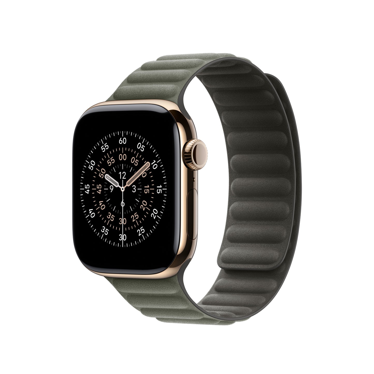 Bracelet à maillons magnétique gris sauge 42 mm - M/L