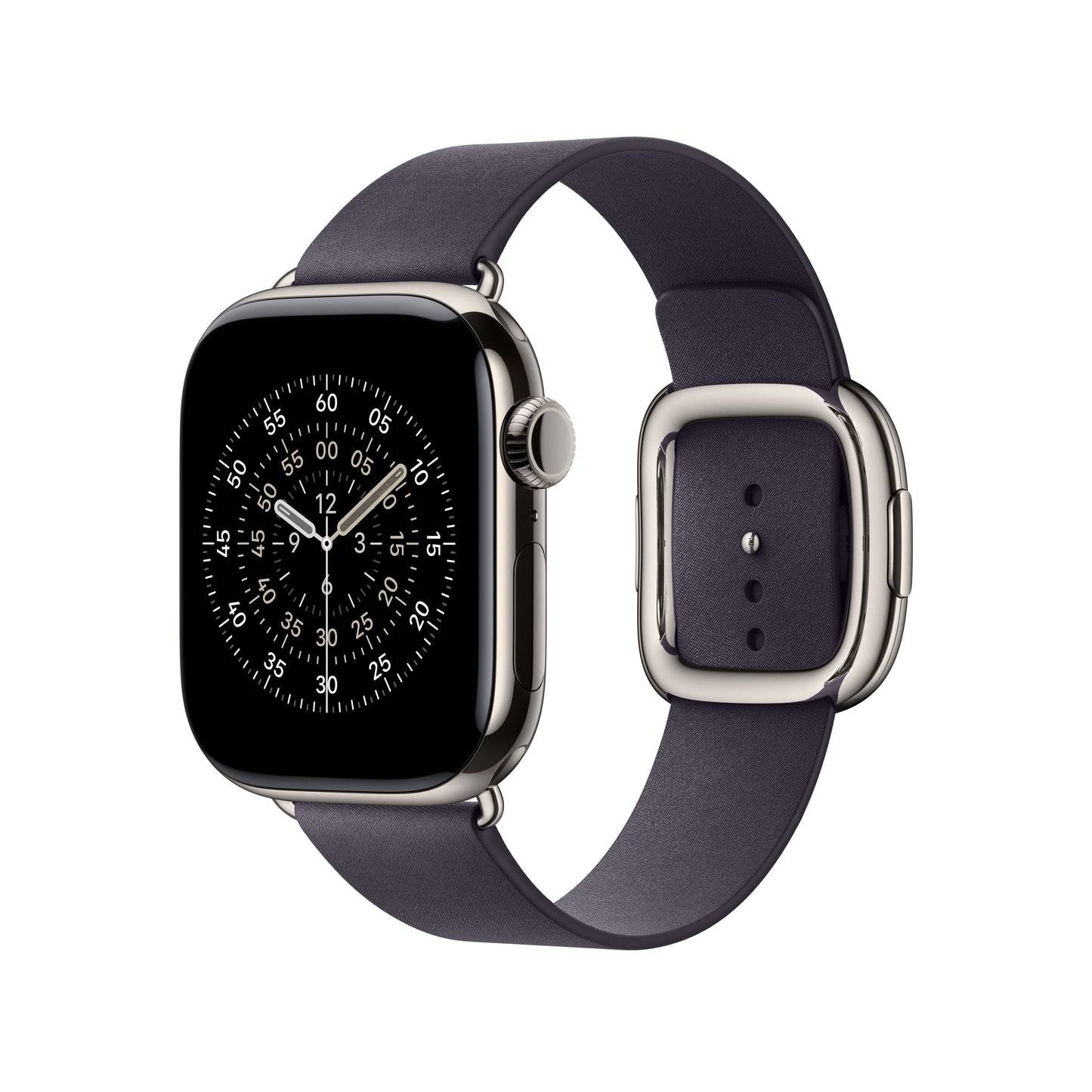 Bracelet Boucle moderne violet nuit 42 mm - Medium