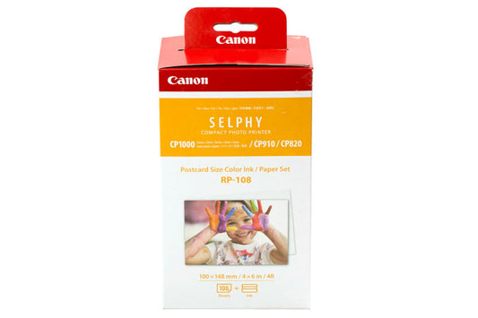 Canon Set d'encre/papier RP-108 • SELPHY 1300/1500 • Format Carte Postale