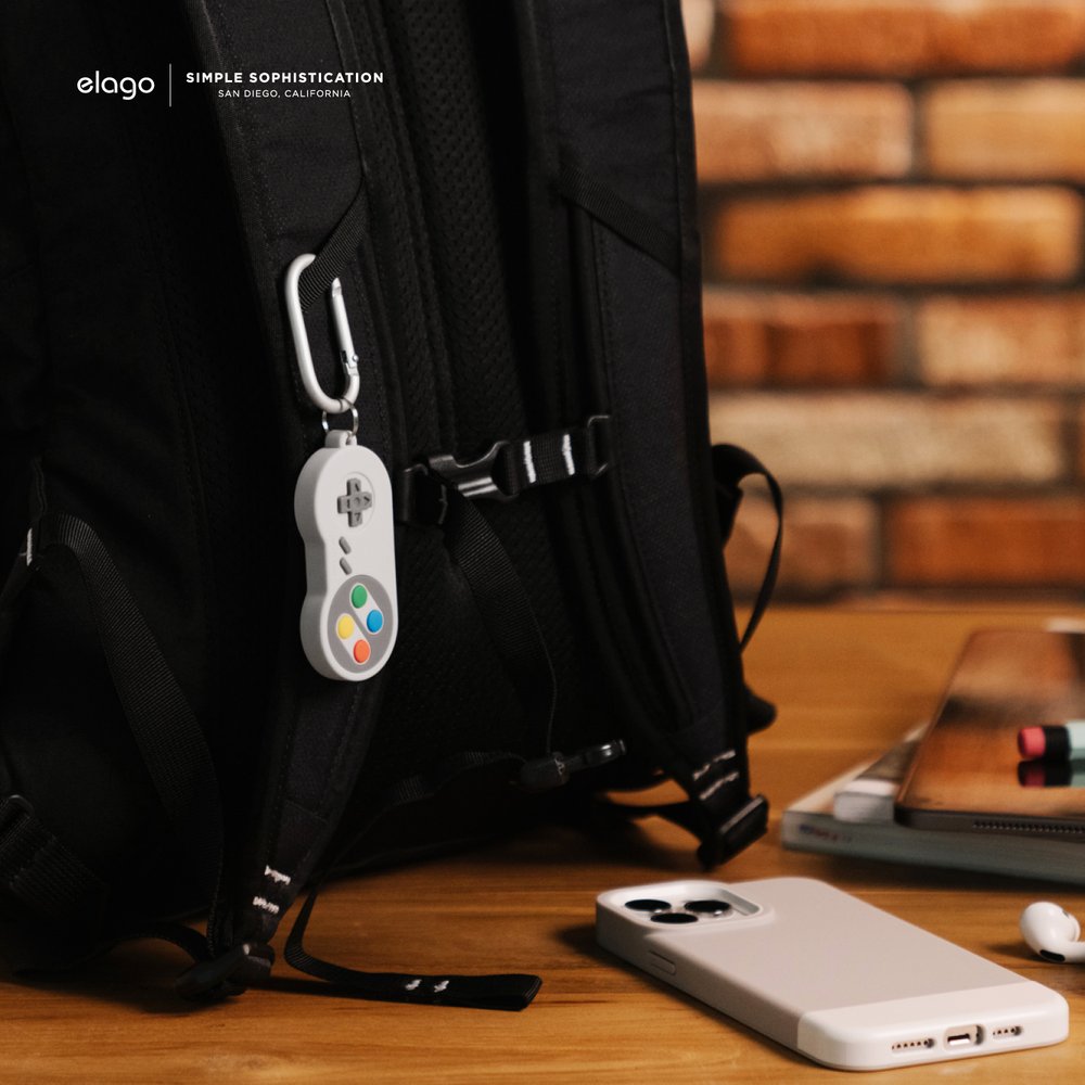ELAGO W5 • AirTag Coque Retrogaming • Gris