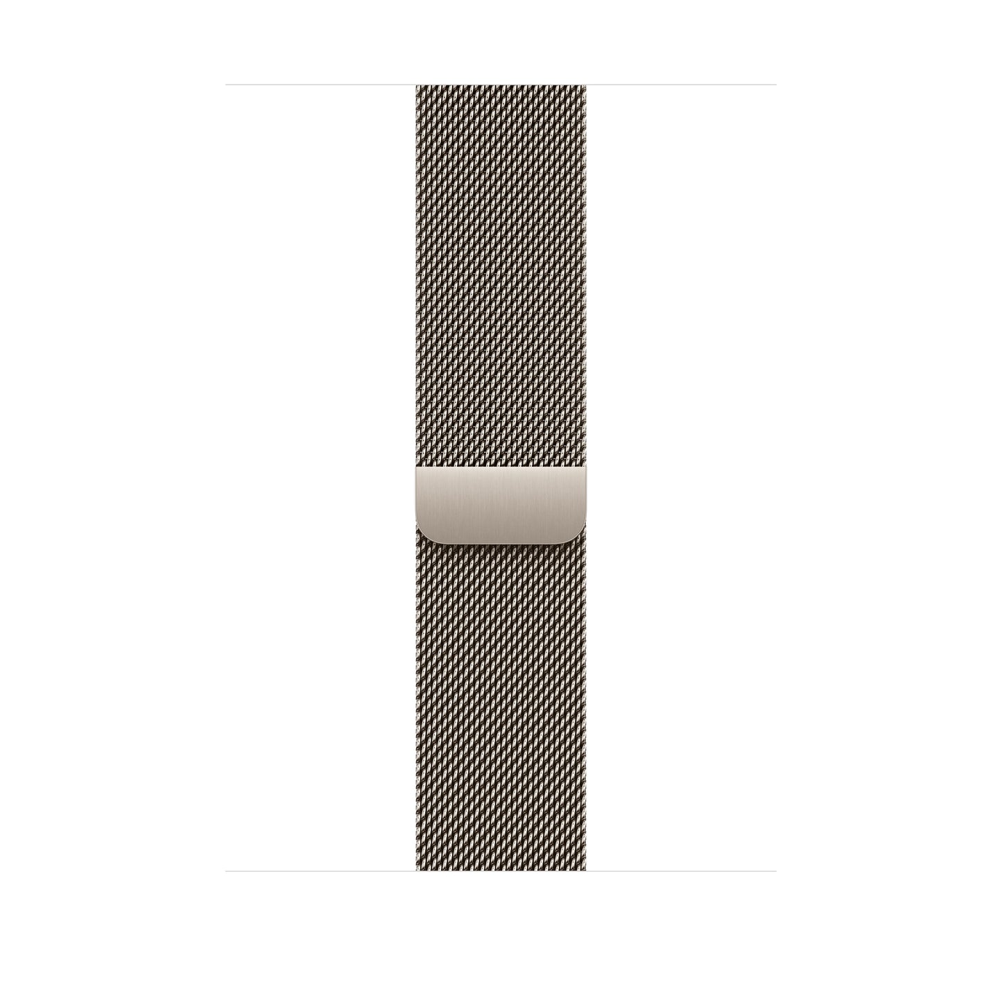 Bracelet Milanais naturel 46 mm - S/M
