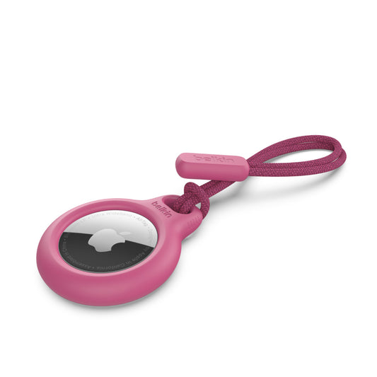 Support sécurisé BELKIN avec sangle pour AirTag • Rose
