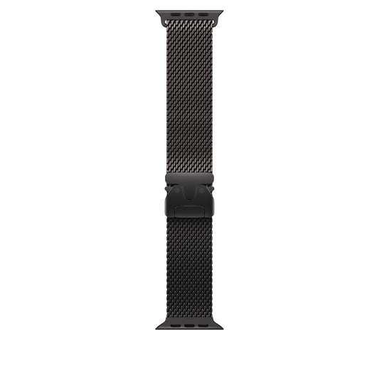 Bracelet Milanais Titane Noir 46 mm • S