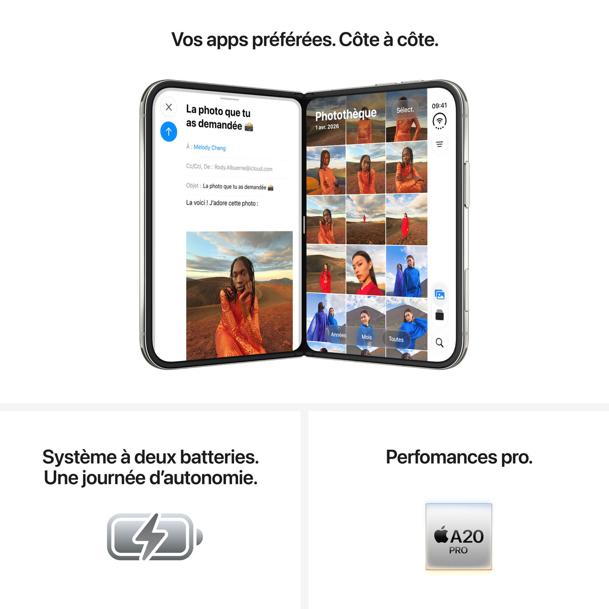 iPhone Duo 256 Go Ciel nocturne