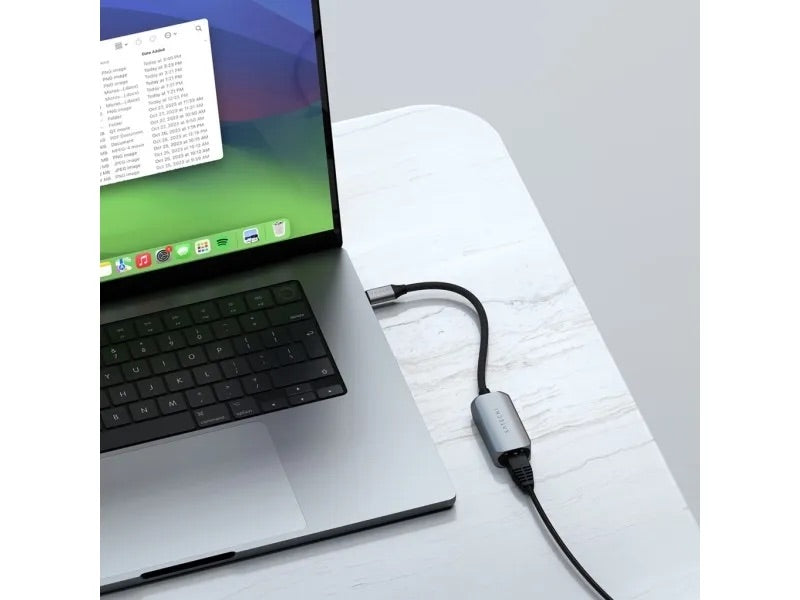 Satechi USB-C 2.5 Gigabit Ethernet adapter • Gris Sidéral