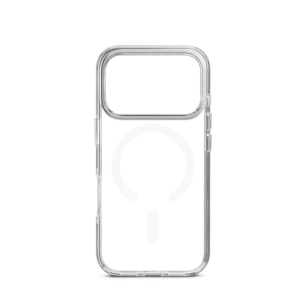 Lineheart Frozen • Coque Tranparente Magsafe iPhone 18 Pro • Blanc