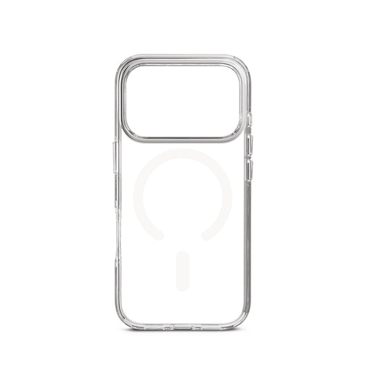 Lineheart Frozen • Coque Tranparente Magsafe iPhone 18 Pro • Blanc