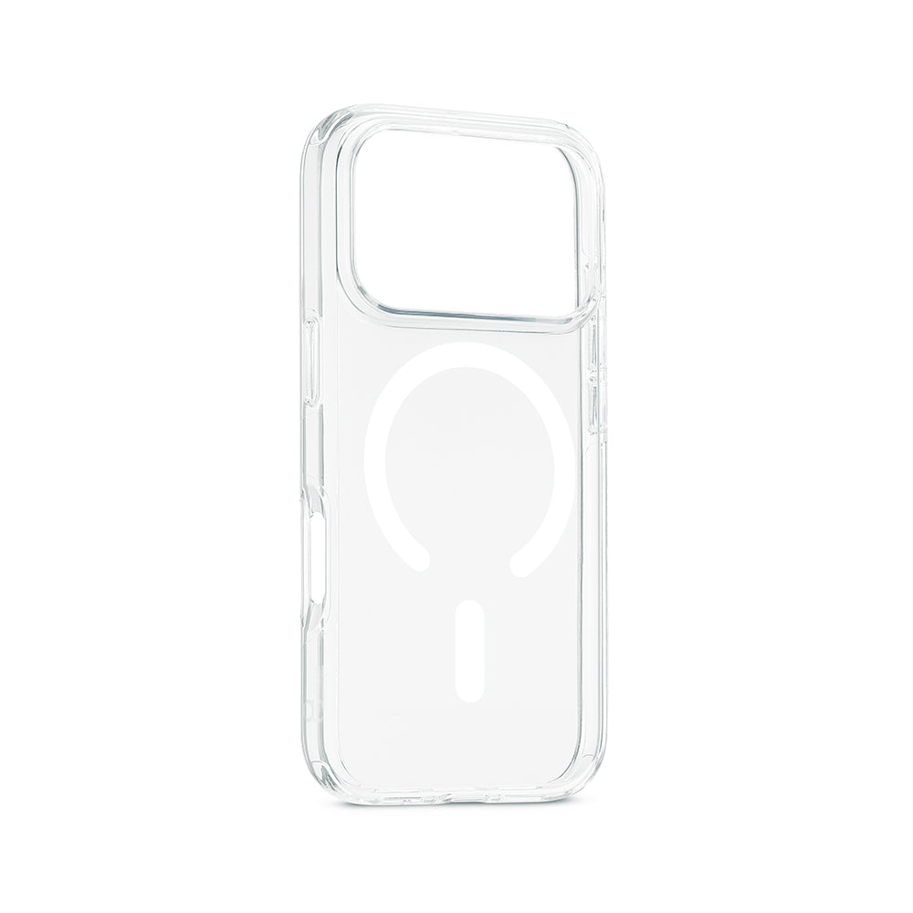 Lineheart Frozen • Coque Tranparente Magsafe iPhone 18 Pro • Blanc