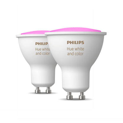 Philips Hue White and Color ambiance GU10 • 2 ampoules
