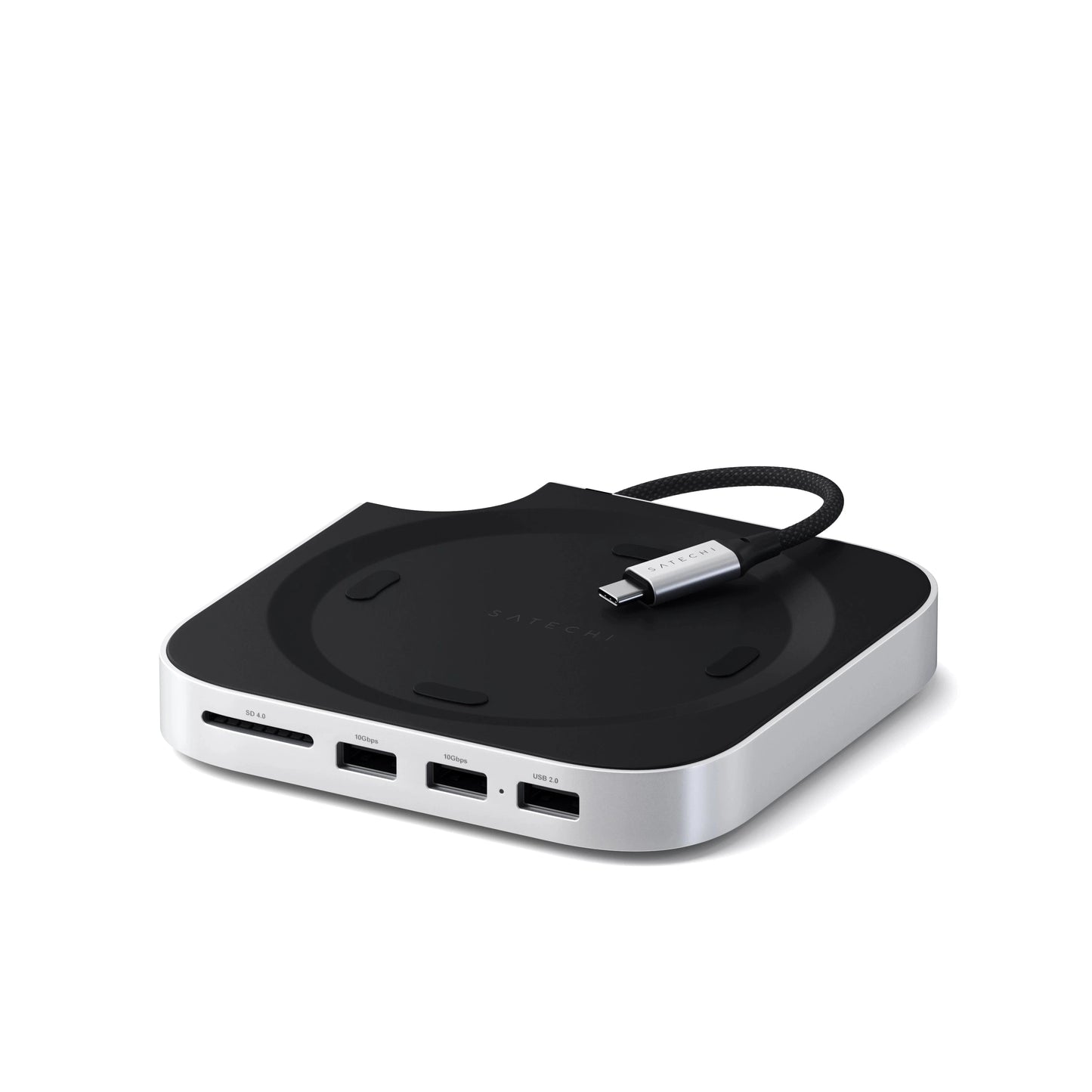 Satechi Hub Aluminium pour Mac Mini M4 • Argent
