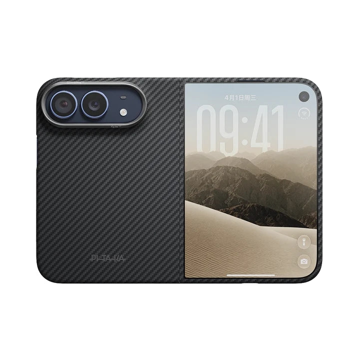 Pitaka Ultra Slim Case for iPhone Duo • Black/Grey