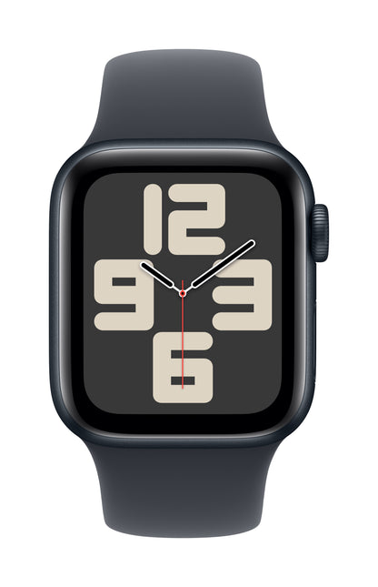 Apple Watch SE (2ème gén) • 40mm Minuit • Bracelet Sport Minuit M/L