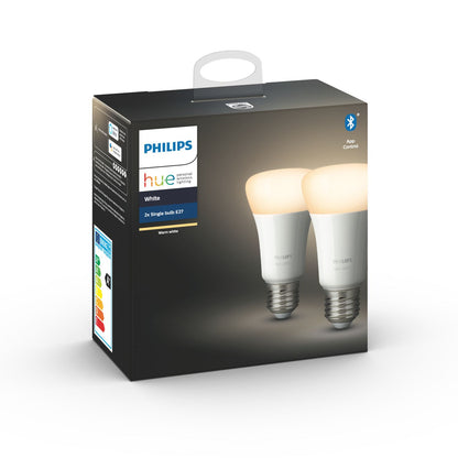 Philips Hue White Pack E27 • 2 ampoules