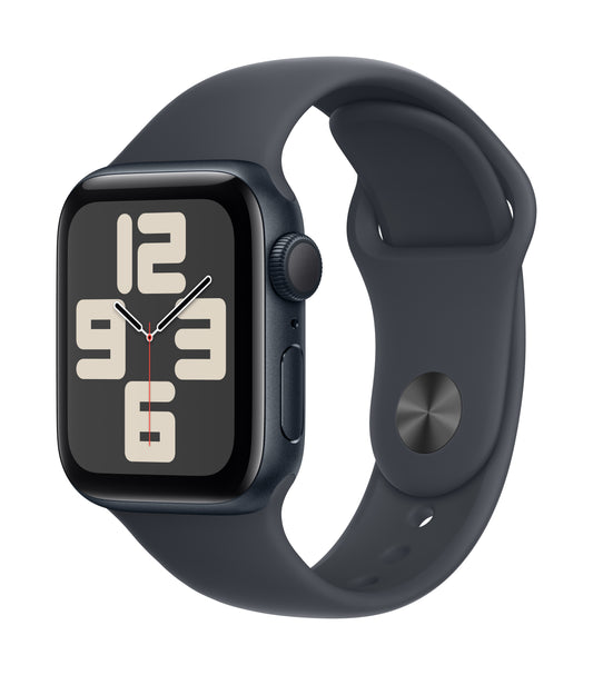Apple Watch SE (2ème gén) • 40mm Minuit • Bracelet Sport Minuit M/L