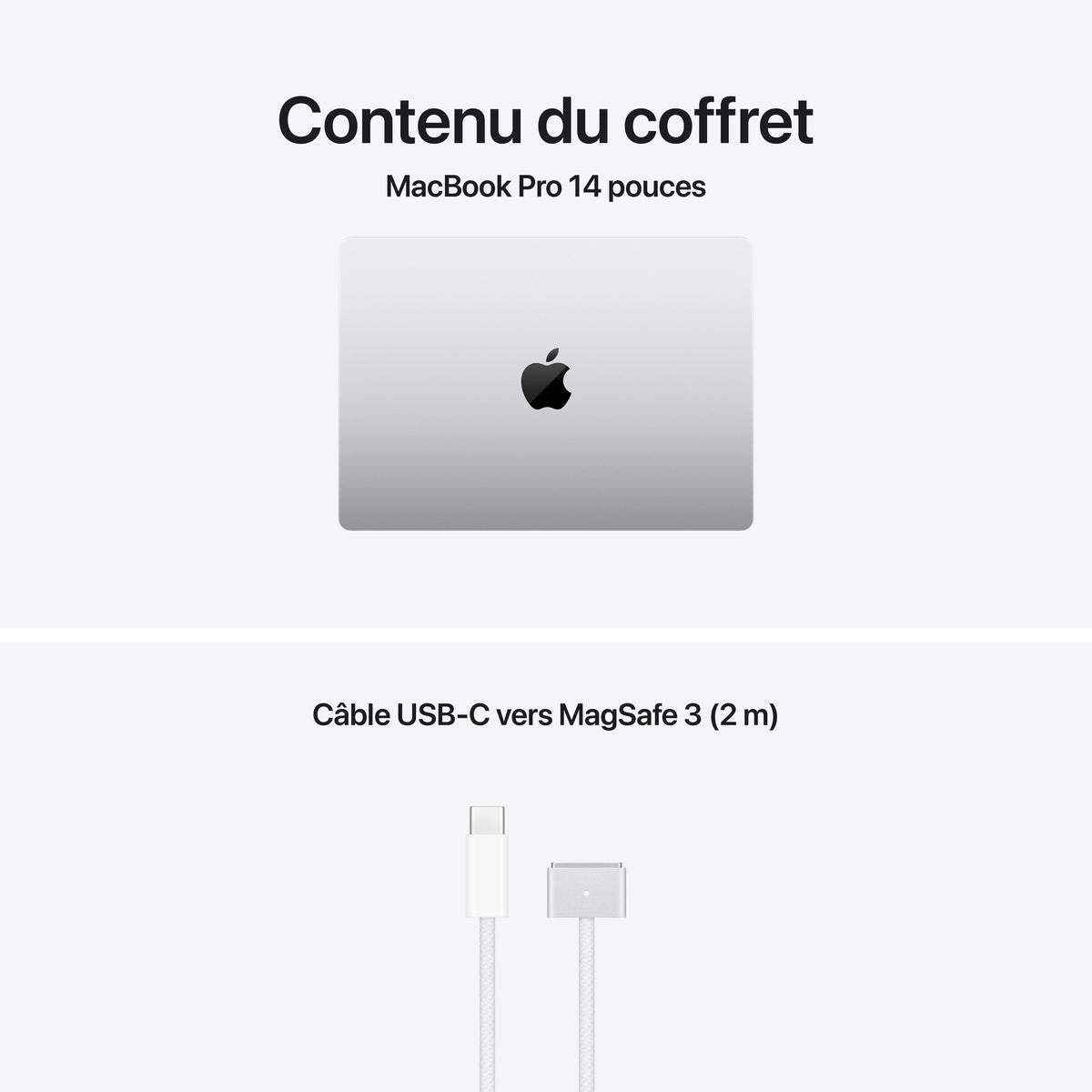 MacBook Pro 14 pouces: Puce Apple M5 avec CPU 10 cœurs et GPU 10 cœurs, 1 To SSD - Argent