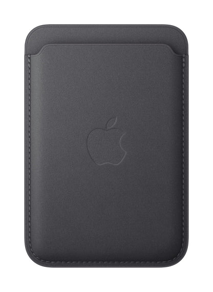 Apple • Porte‑cartes en tissage fin pour iPhone avec MagSafe • Noir
