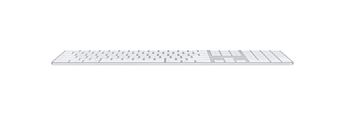 Apple Magic Keyboard Numérique avec Touch ID • Français • Argent, Blanc