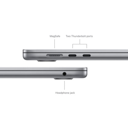 MacBook Air 15" M3 8C/8GB/256GBSSD/GPU 10C • Suisse-Français • Gris Sidéral