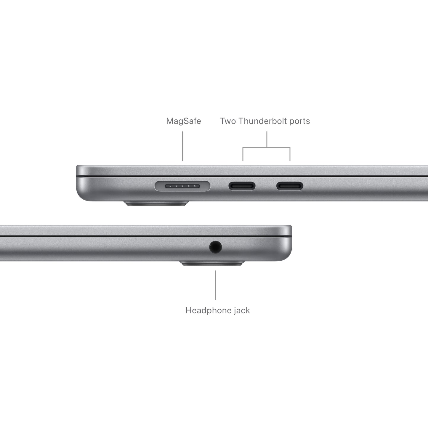 MacBook Air 15" M3 8C/8GB/256GBSSD/GPU 10C • Suisse-Français • Gris Sidéral