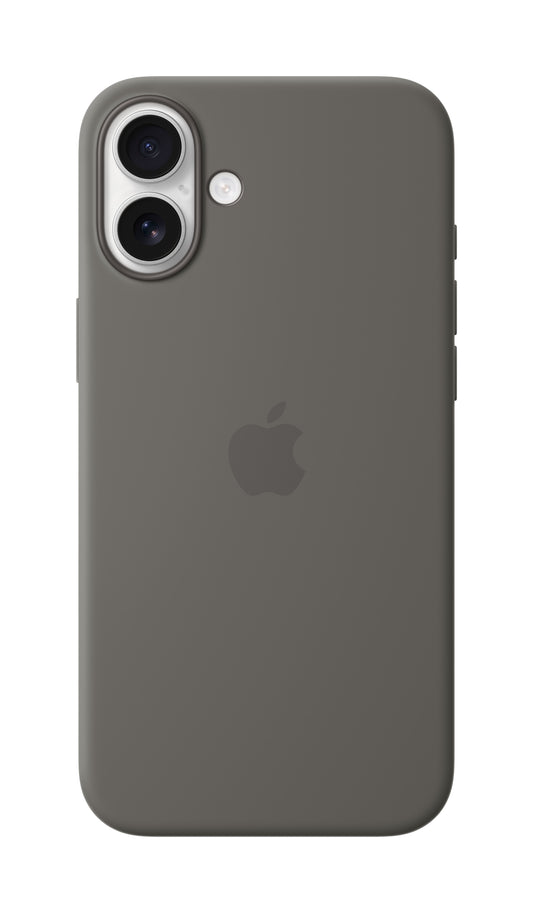 iPhone 16 Plus Coque en Silicone avec MagSafe • Gris Minéral