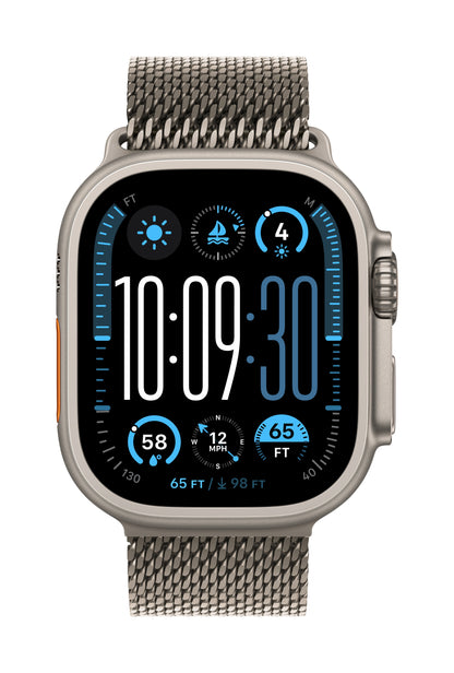 Apple Watch Ultra 2 • Naturel • 49 mm • Bracelet Milanais Naturel • M